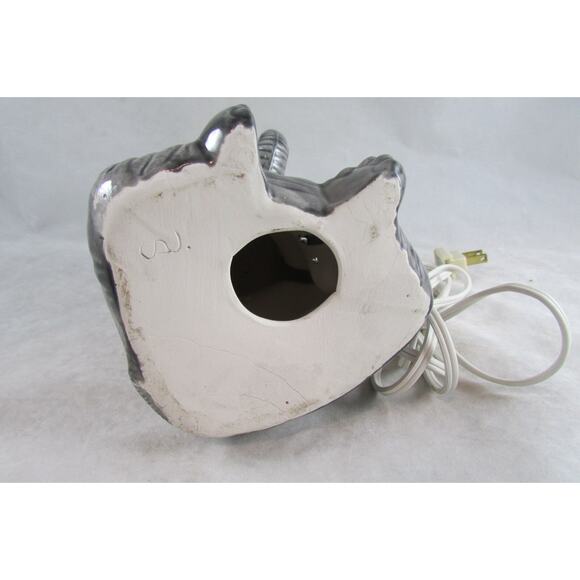 Ceramic Elephant Figural Accent Light Pierced Tummy Vintage - Picture 7 of 9